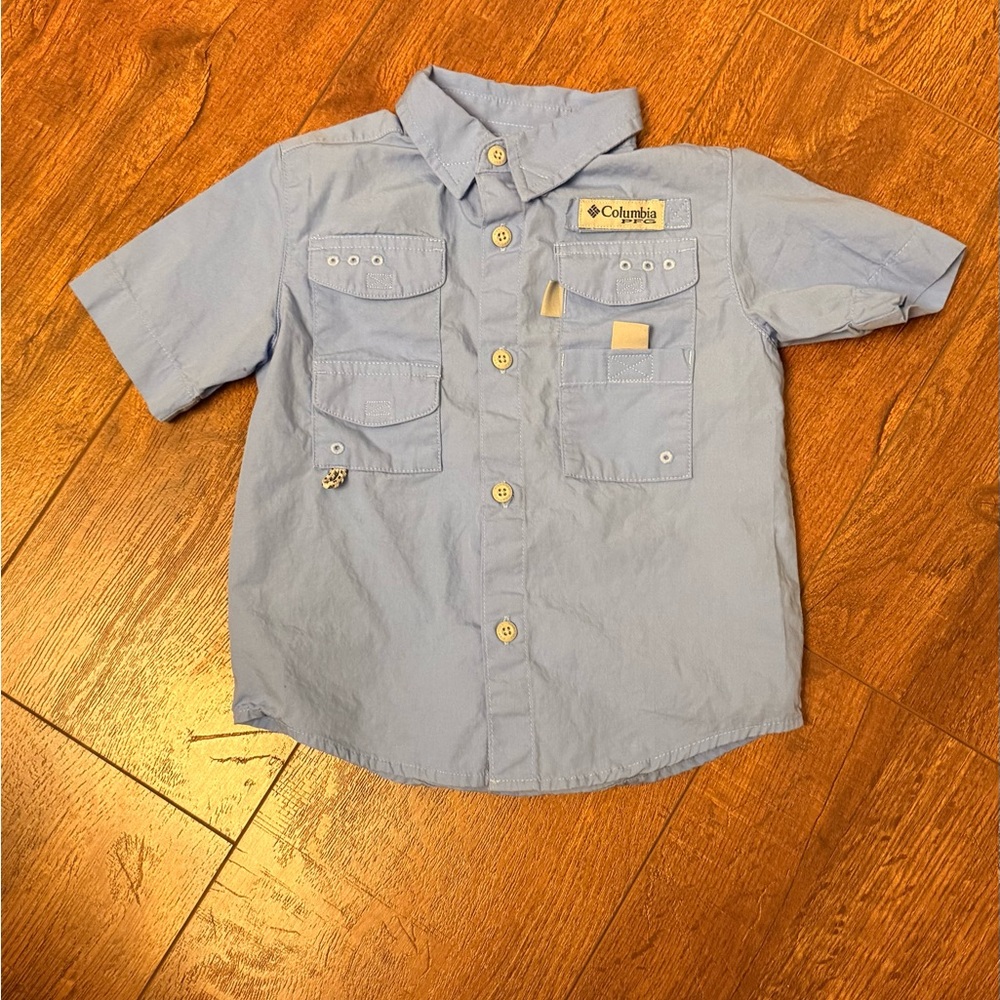 Columbia Kids Light Blue Button Down Shirt